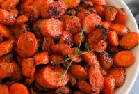 Brown Butter Maple-Glazed Carrots with Thyme & Sea Salt