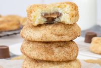 Cinnamon Rolo Thumbprint Cookies: Gooey Chocolate Caramel Treats