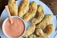 Crispy Baked Avocado Wedges with Smoky Chipotle Dipping Sauce