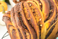 Nutella Chocolate Pumpkin Babka Bread Recipe for Fall Baking
