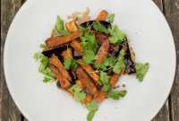 Crispy Eggplant with Muscovado Honey Glaze