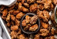 Cinnamon Sugar Candied Almonds Recipe | Crunchy Roasted Almonds