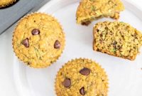 Banana Zucchini Chocolate Chip Muffins Recipe