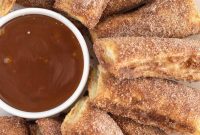Crispy Baked Churros Made with Puff Pastry