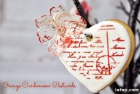 Valentine’s Day Orange Cardamom Cookie Postcard Ideas