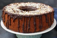 Moist Chocolate Chiffon Cake with Coffee Chocolate Ganache