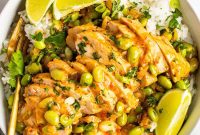 Coconut Skillet Chicken with Lime and Garlic