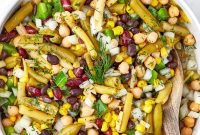 Creamy Vinaigrette Five-Bean Salad Recipe