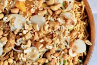 Crispy Asian Chicken Salad with Sesame-Ginger Dressing