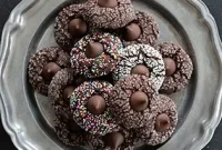 Gluten-Free Chocolate Kiss Cookies with Optional Peanut Butter