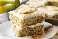 Moist Banana Bars with Cream Cheese Frosting Recipe