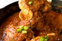 Pan-Seared Chicken Thighs in Creamy Tomato Sauce for Skillet Cooking