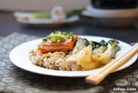 Miso-Glazed Trout with Sesame Garlic Bok Choy and Brown Rice (Gluten-Free)