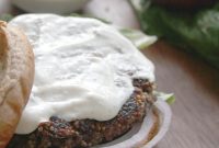 Black Bean & Quinoa Burgers with Roasted Jalapeño Ranch Dressing