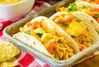 Slow Cooker Queso Chicken Tacos Recipe for Creamy Flavor