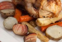 Roasted Chicken with Herb-Seasoned Root Vegetables