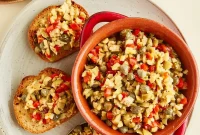 Savory Olive and Pepper Tapenade Recipe for Appetizers