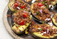 Grilled Avocado and Quinoa Salad with Lime Vinaigrette