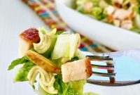 Asian Ramen Chicken Salad with Crunchy Veggies & Sesame Dressing