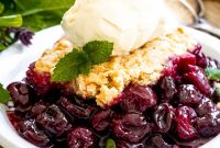 Homemade Cherry Cobbler from Scratch (Simple Recipe)