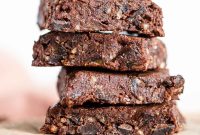 Vegan No-Bake Chocolate Brownies — Quick Raw Dessert Recipe