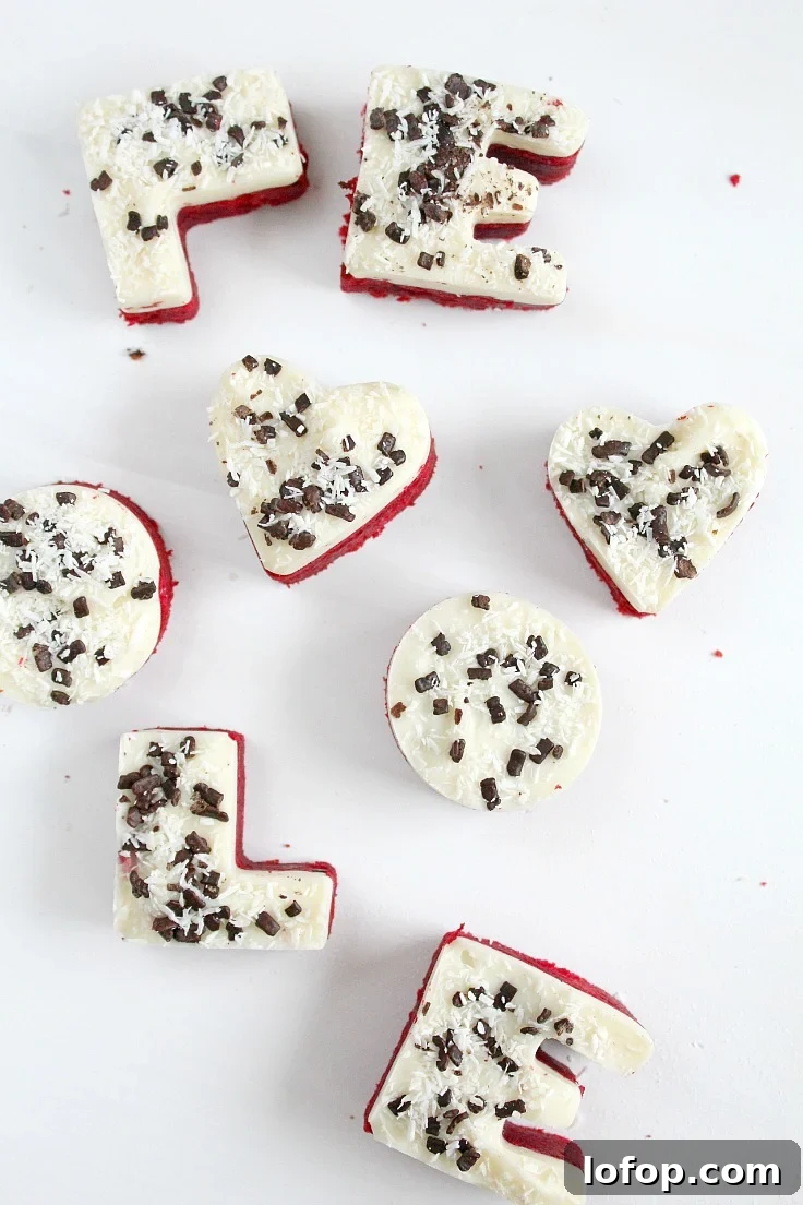Share the LOVE this Valentine's day with these cute, easy to make and festive looking red velvet cake cookies. Make perfect gifts for friends and family too!