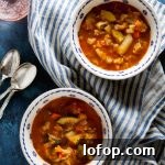 Whole 30 Roast Vegetable Soup Recipe - inspired by minestrone