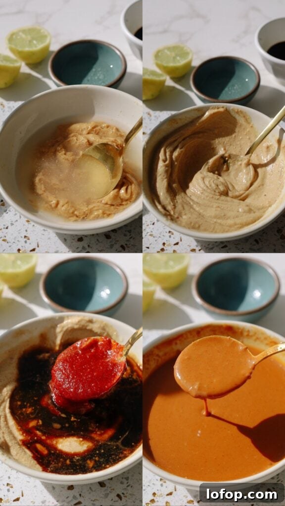 Authentic Spicy Thai Peanut Sauce Recipe for Noodles & Dipping 5 how to make thai peanut sauce