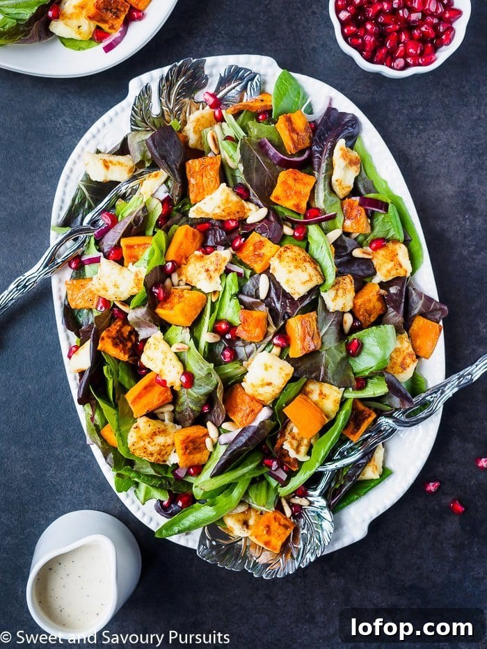 Roasted Sweet Potato Salad with Citrus Tahini Dressing