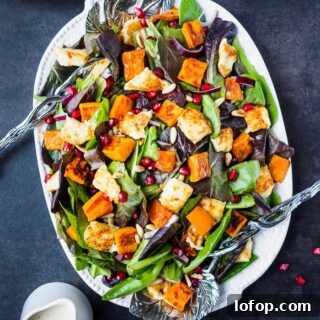 Roasted Sweet Potato Salad with Citrus Tahini Dressing