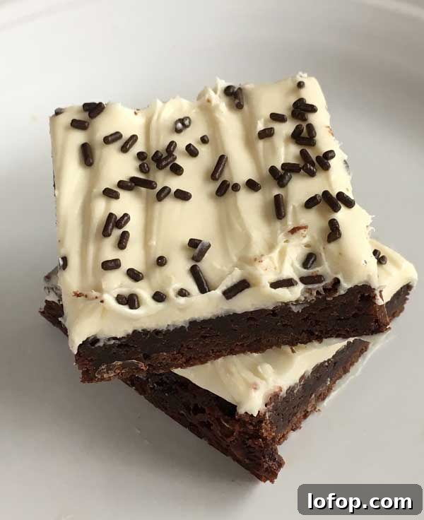 Frosted Irish Cream Brownies Recipe — Decadent Chocolate Treat 2 Irish Cream Brownies