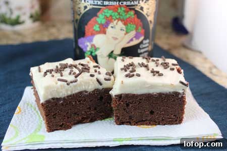 Frosted Irish Cream Brownies Recipe — Decadent Chocolate Treat 3 Irish Cream Brownies