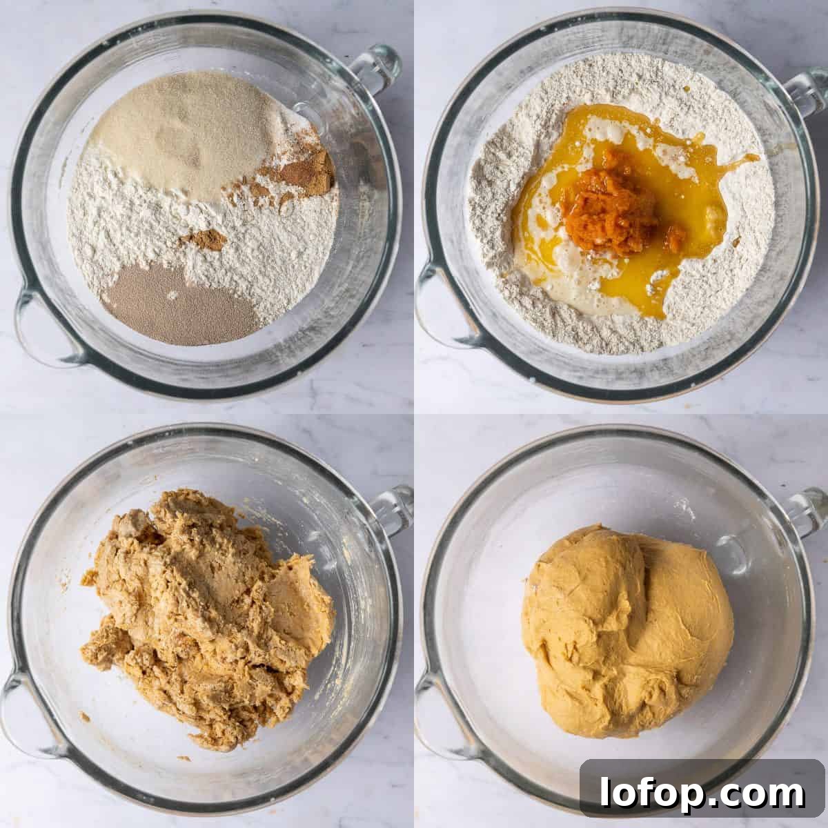 step 1 - making the dough.