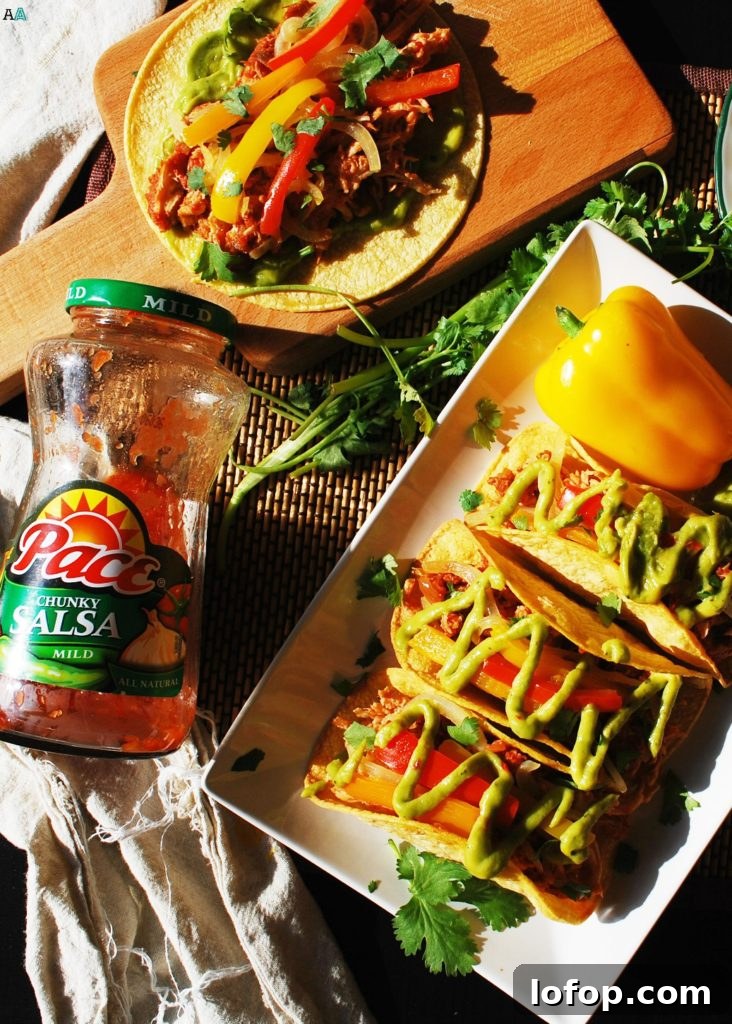 Slow Cooker Salsa Chicken Tacos (Gluten, Dairy, Egg, Soy, Peanut & Tree nut Free; Top 8 Free) Easy dinner recipe by AllergyAwesomeness.com