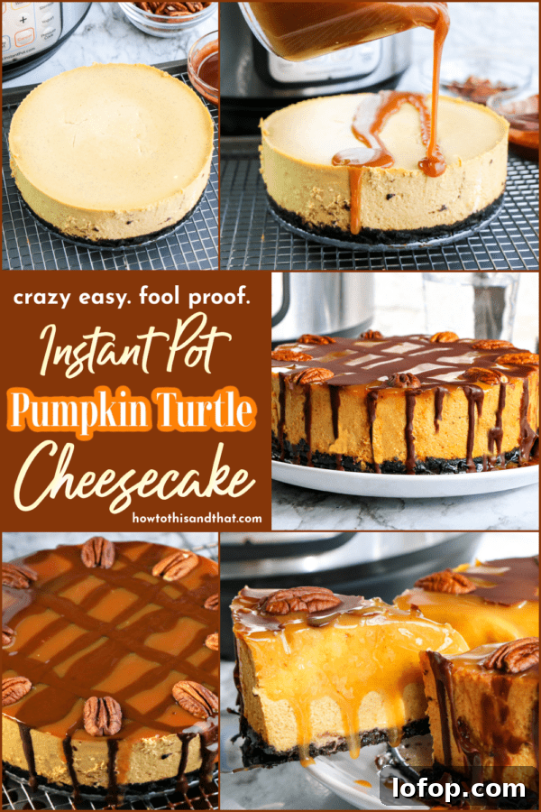 Instant Pot Pumpkin Turtle Cheesecake Recipe 5 img 13655 4