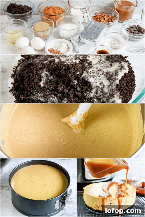 Instant Pot Pumpkin Turtle Cheesecake Recipe 7 img 13655 6