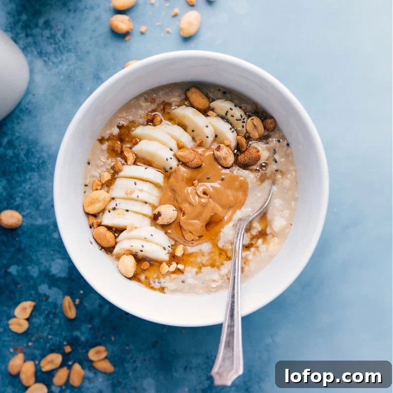 Peanut butter banana oats Peanut Butter Microwave Oats