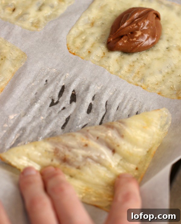 Easy Keto Chocolate Nutella Ravioli- prep