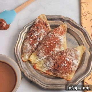 Easy Keto Chocolate Nutella Ravioli- Low Carb, keto gluten free