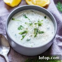 Homemade Tzatziki Sauce with Dill