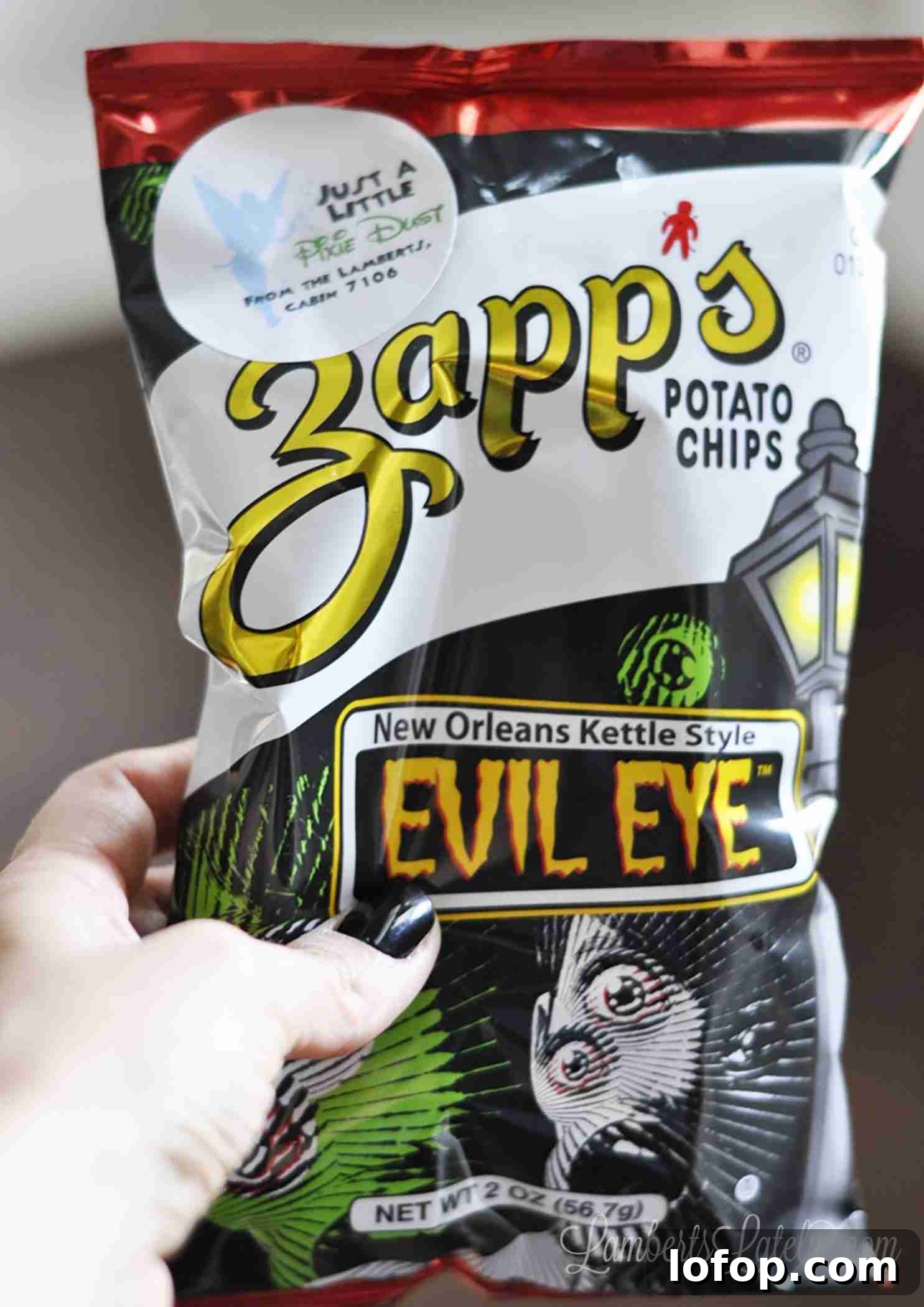 Disney Cruise Packing Checklist + Free Printable Guide 8 small bag of zapps chips with pixie dust sticker.