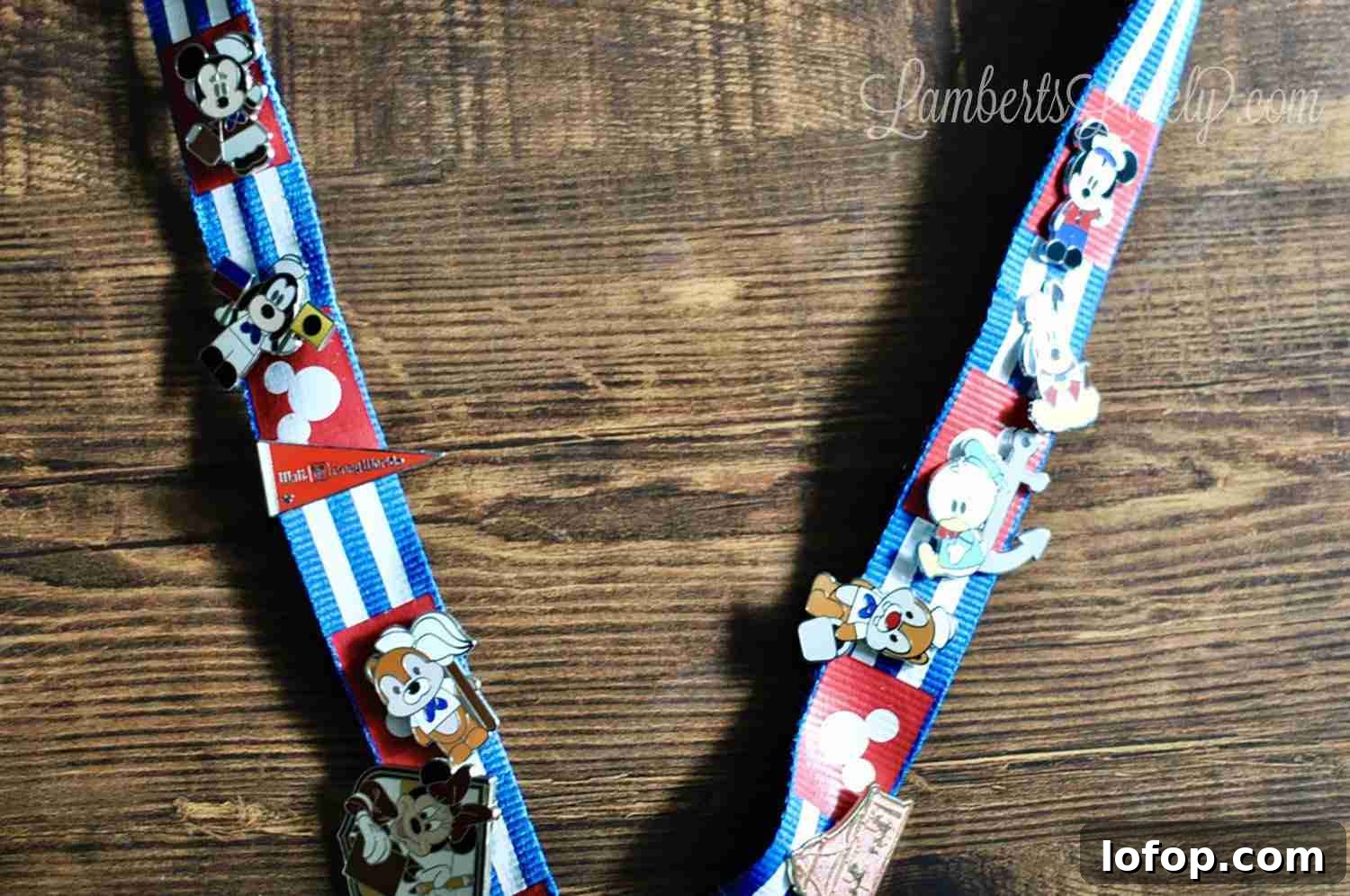 Disney Cruise Packing Checklist + Free Printable Guide 9 Disney lanyard with pins.