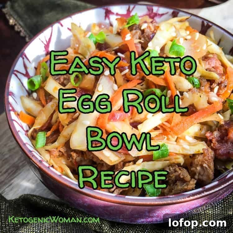 Keto Egg Roll Bowl Recipe