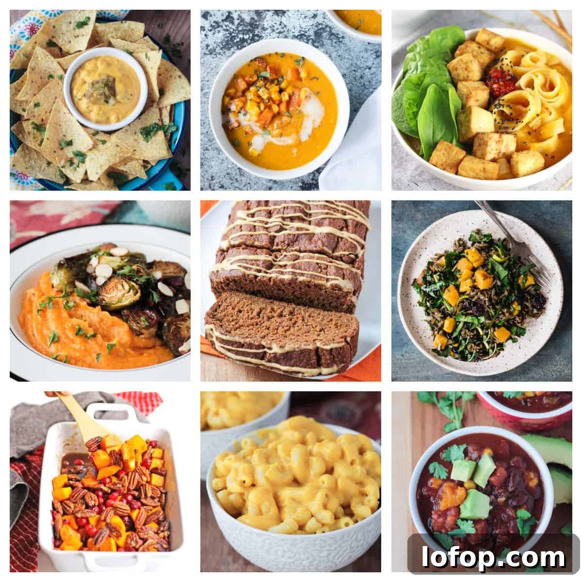 Butternut Squash Recipes for Fall: 15 Flavorful Ideas 2 9 photo collage of a variety of butternut squash recipes