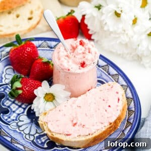 Homemade Strawberry Butter Recipe: Sweet Spread for Toasts and Baked Goods 10 Strawberry butter in a jar and spread on bread.