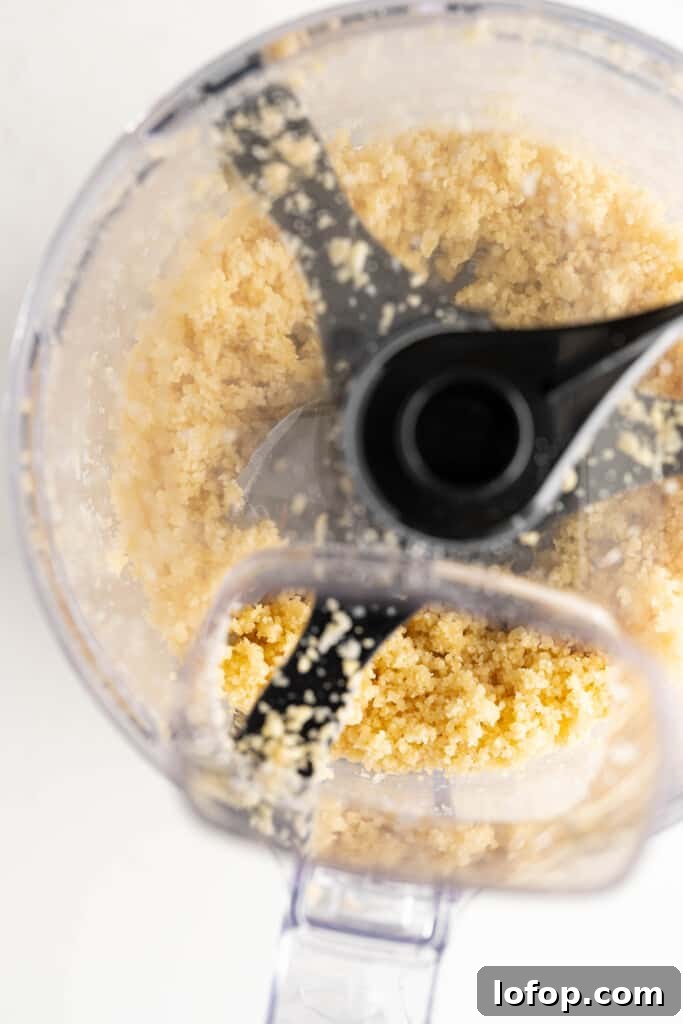 almond paste in a food processor