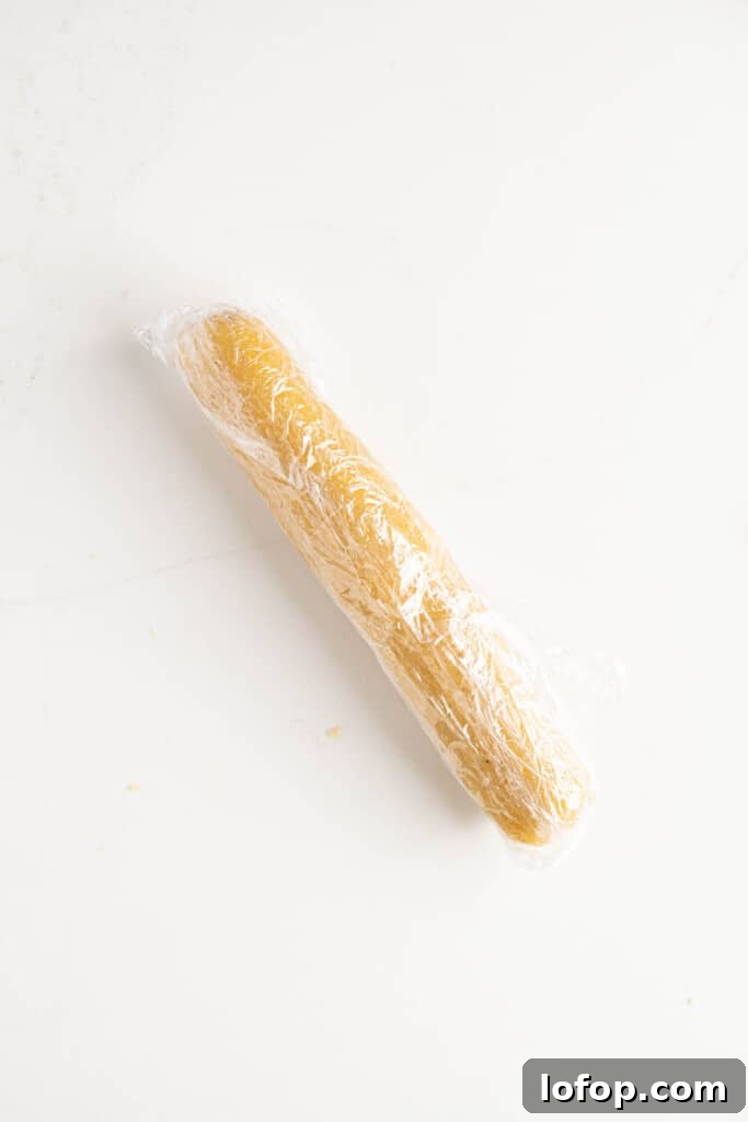 almond paste in plastic wrap