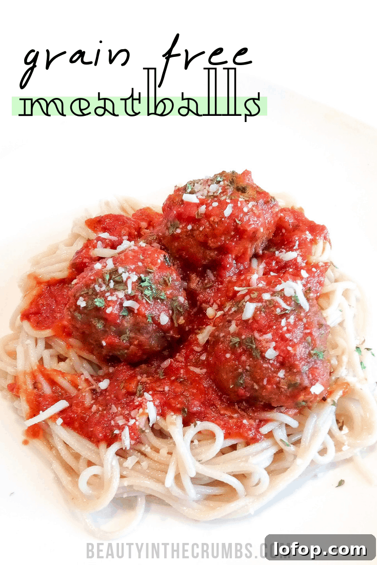 grain free meatball recipe