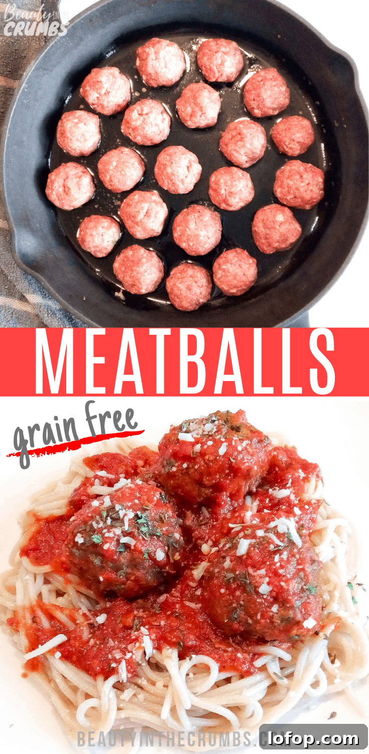 grain free meatball recipe