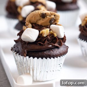 eggless rocky road cupcakes